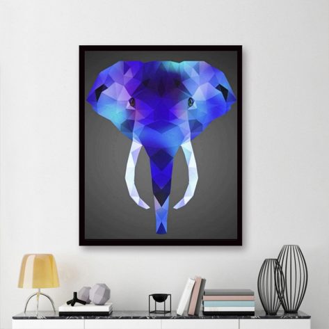 Animal Blue Lovely Elephant Artistic