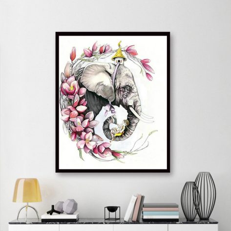 Anima Elefante And Flower Pretty Girl