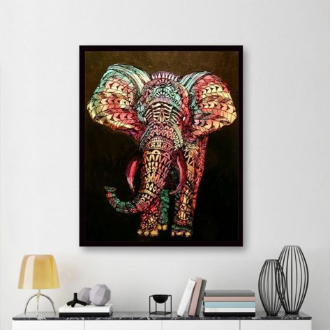 Animal Coloring Light Pretty Elephant