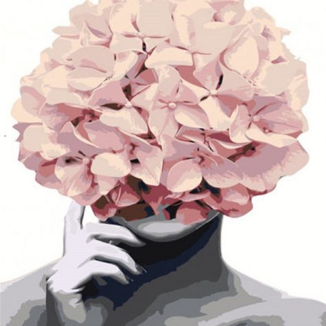 Variety Flower As Head Combine Creativity