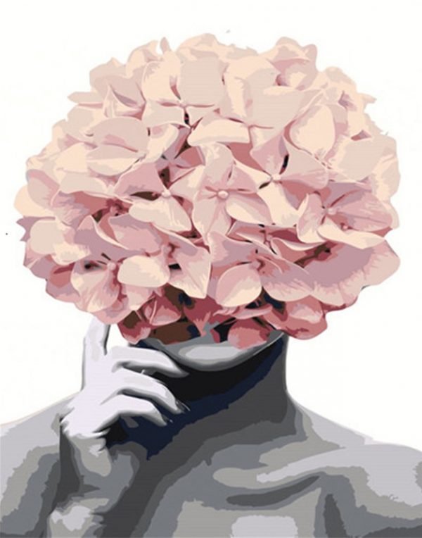 Variety Flower As Head Combine Creativity