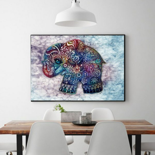 Elephants With Various Beautiful Elements