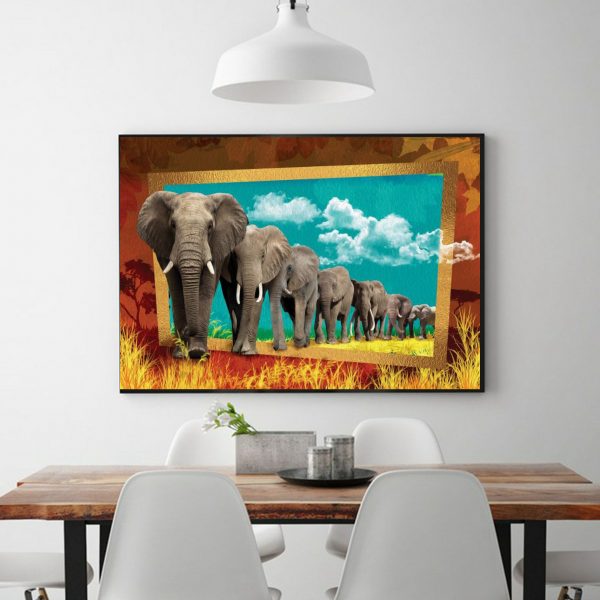 Rich Imagination-the Elephant That Came Out Of The Painting