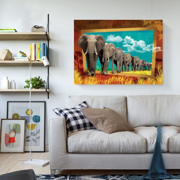Rich Imagination-the Elephant That Came Out Of The Painting