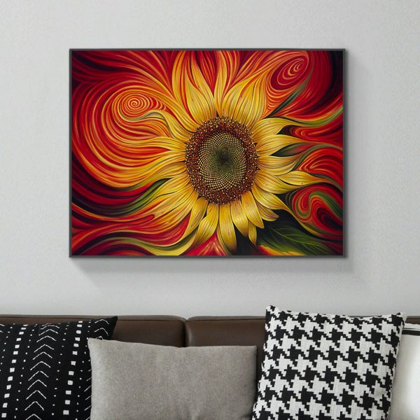 Ingeniously Conceived Colorful Sunflower