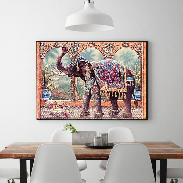 Elephant With Ethnic Characteristics