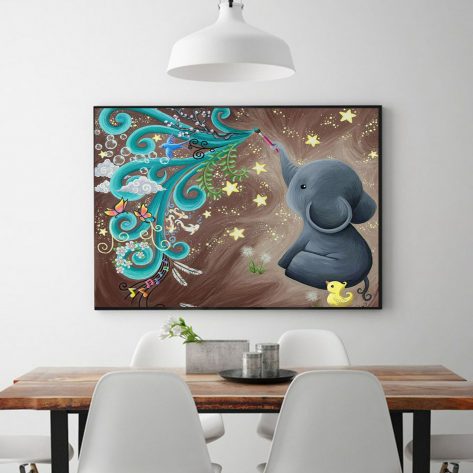 Baby Elephant Painting Beautiful Things