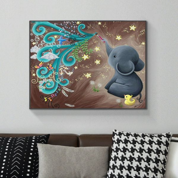 Baby Elephant Painting Beautiful Things