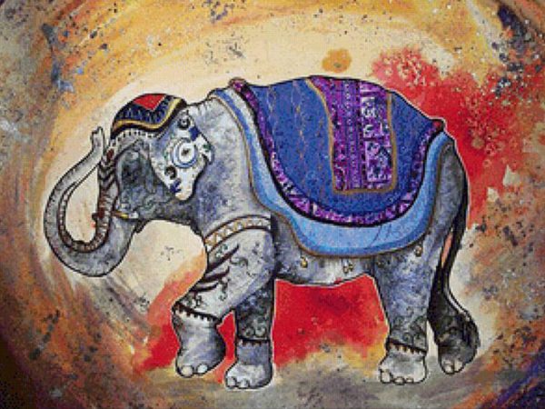 Elephant Decoration With Horn Watch